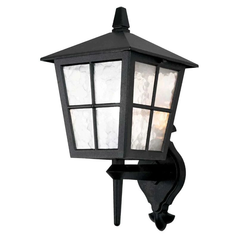 Elstead Lighting LED Wand Buitenlamp Canterbury | 1X E27 Max 60W | Dimbaar | Black