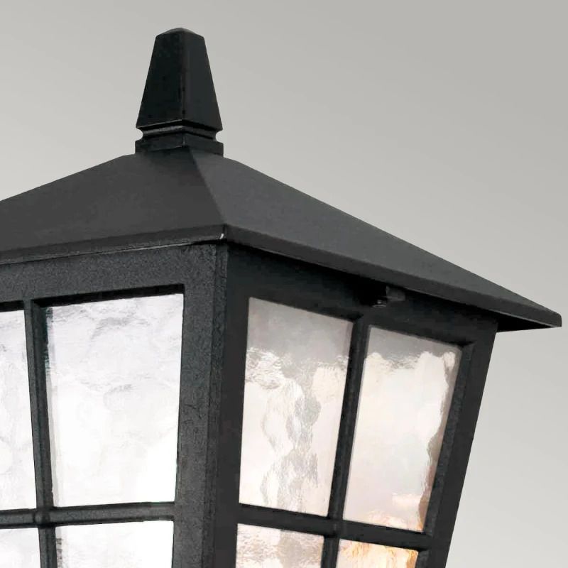 Elstead Lighting LED Wand Buitenlamp Canterbury | 1X E27 Max 60W | Dimbaar | Black
