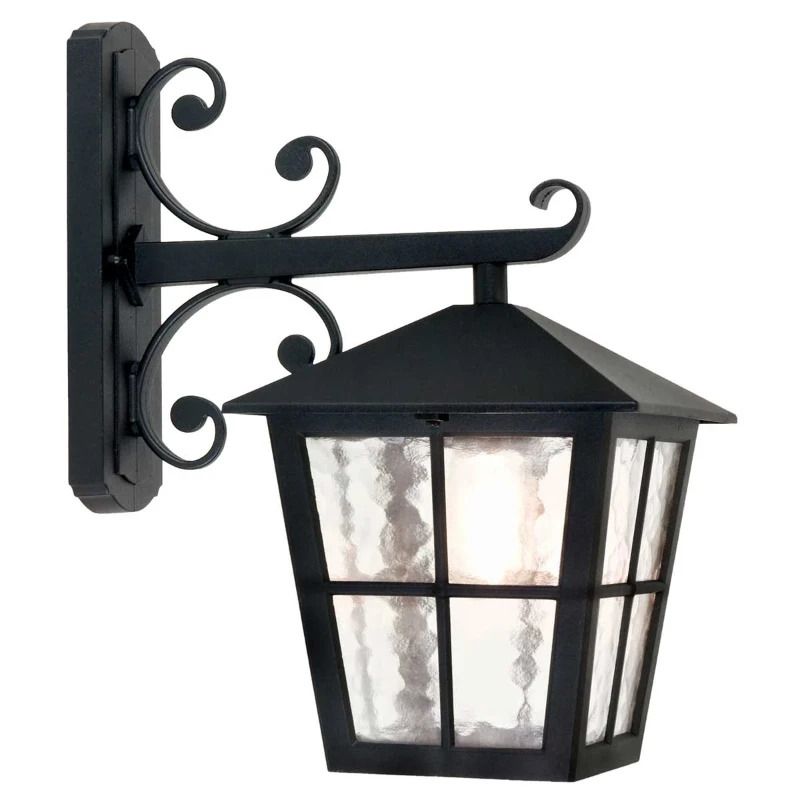 Elstead Lighting LED Wand Buitenlamp Canterbury | 1X E27 Max 60W | Dimbaar | Black