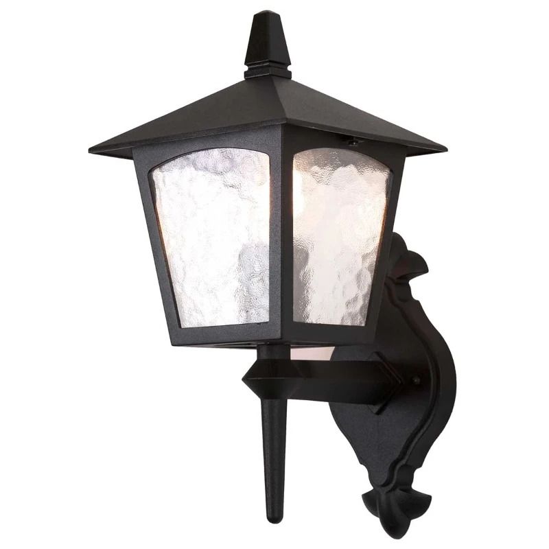 Elstead Lighting LED Wand Buitenlamp York | 1X E27 Max 60W | Dimbaar | Black