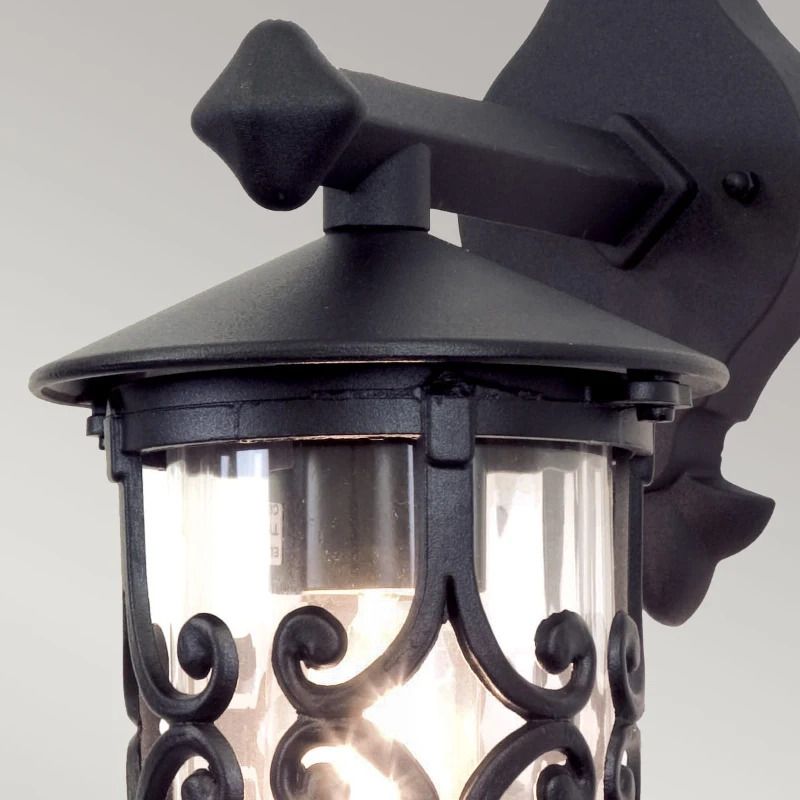 Elstead Lighting LED Wand Buitenlamp Hereford | 1X E27 Max 60W | Dimbaar | Black