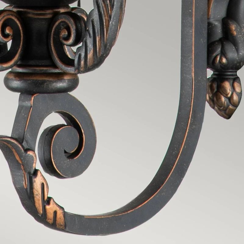 Elstead Lighting LED Wand Buitenlamp Baltimore | 1X E27 Max 60W | IP44 | Dimbaar | Weathered Bronze