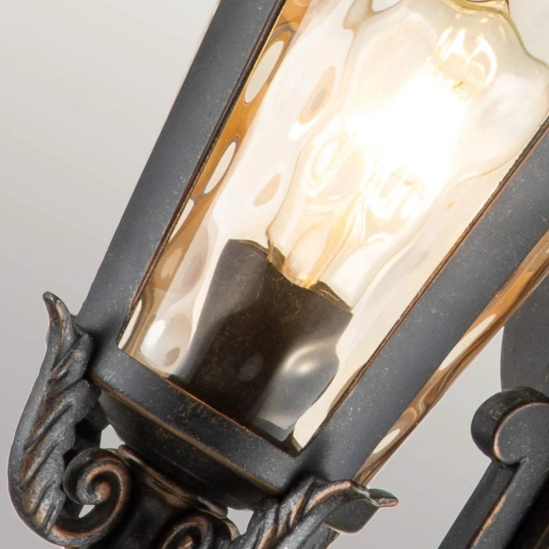 Elstead Lighting LED Wand Buitenlamp Baltimore | 1X E27 Max 60W | IP44 | Dimbaar | Weathered Bronze
