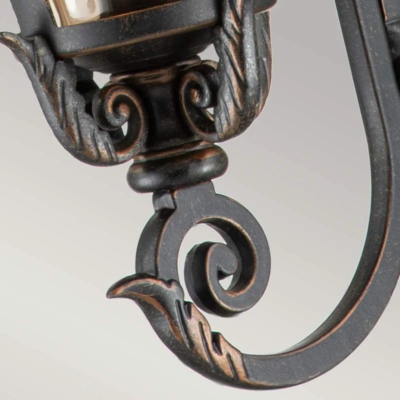 Elstead Lighting LED Wand Buitenlamp Baltimore | 1X E27 Max 60W | IP44 | Dimbaar | Weathered Bronze