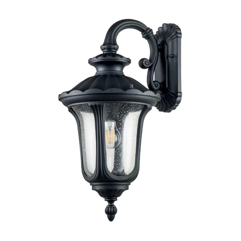 Elstead Lighting LED Wand Buitenlamp Chicago | 1X E27 Max 60W | IP44 | Dimbaar | Textured Black
