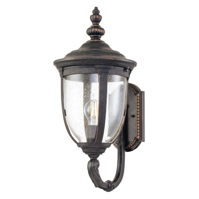 Elstead Lighting LED Wand Buitenlamp Cleveland | 1X E27 Max 60W | IP44 | Dimbaar | Weathered Bronze