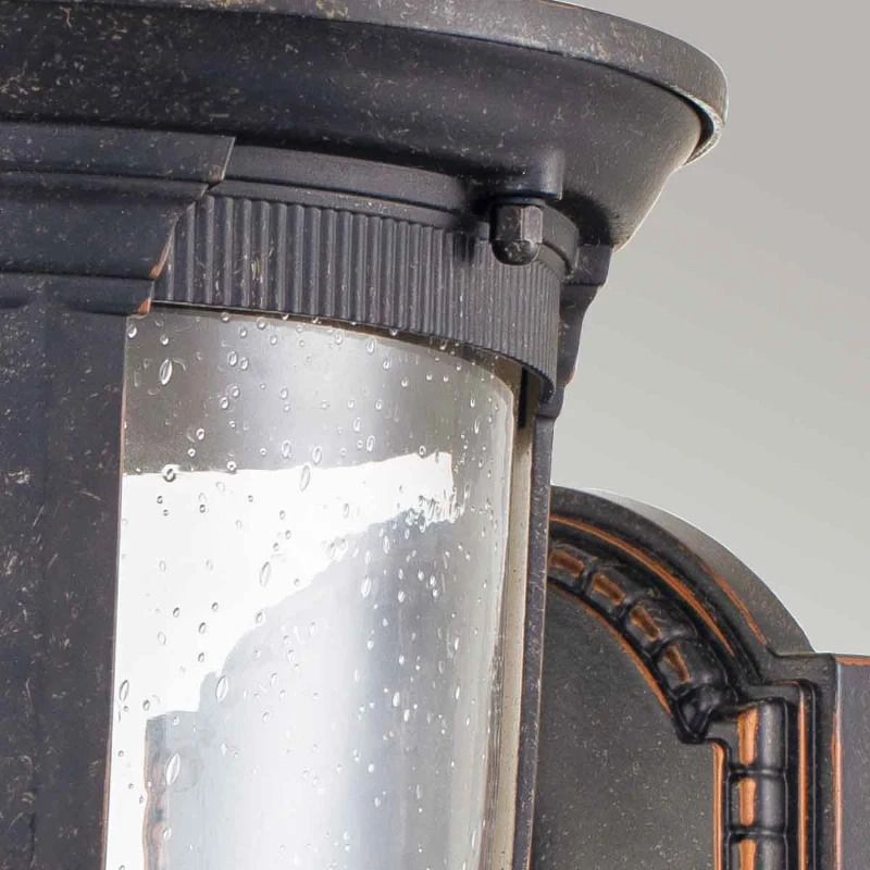 Elstead Lighting LED Wand Buitenlamp Cleveland | 1X E27 Max 60W | IP44 | Dimbaar | Weathered Bronze