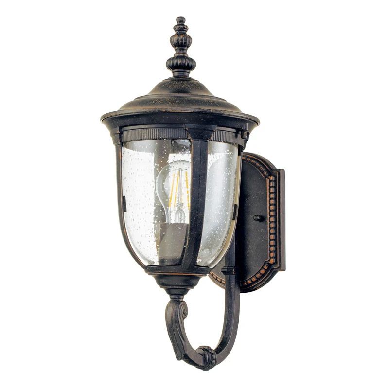 Elstead Lighting LED Wand Buitenlamp Cleveland | 1X E27 Max 60W | IP44 | Dimbaar | Weathered Bronze