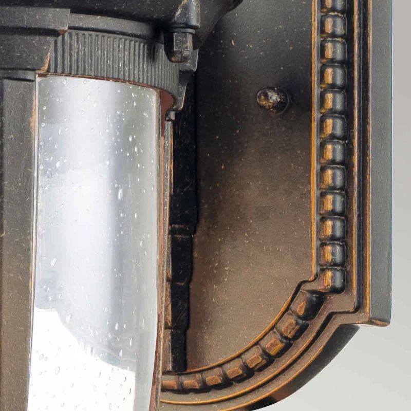 Elstead Lighting LED Wand Buitenlamp Cleveland | 1X E27 Max 60W | IP44 | Dimbaar | Weathered Bronze