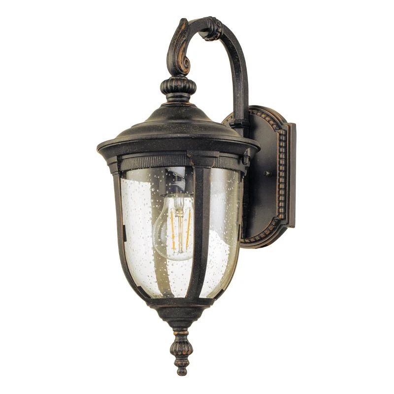 Elstead Lighting LED Wand Buitenlamp Cleveland | 1X E27 Max 60W | IP44 | Dimbaar | Weathered Bronze
