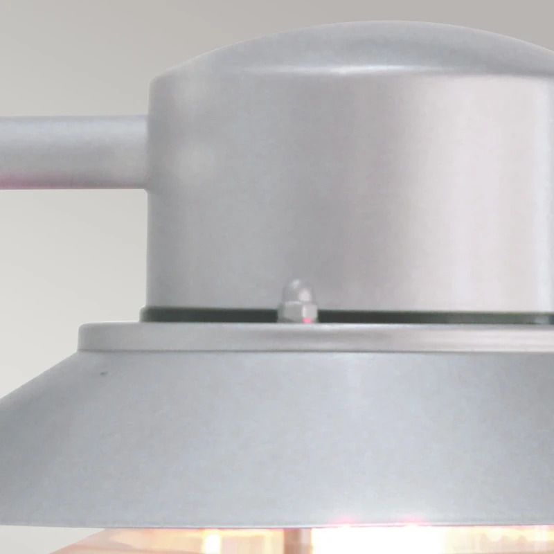 Elstead Lighting LED Wand Buitenlamp Copenhagen | 1X E27 Max 60W | IP44 | Dimbaar | Silver