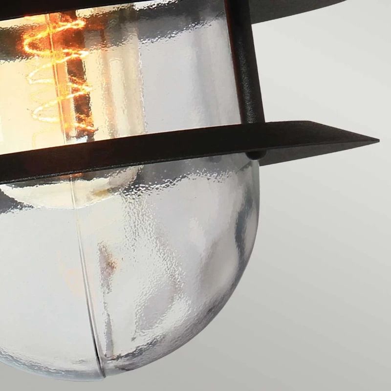 Elstead Lighting LED Wand Buitenlamp Copenhagen | 1X E27 Max 60W | IP44 | Dimbaar | Black