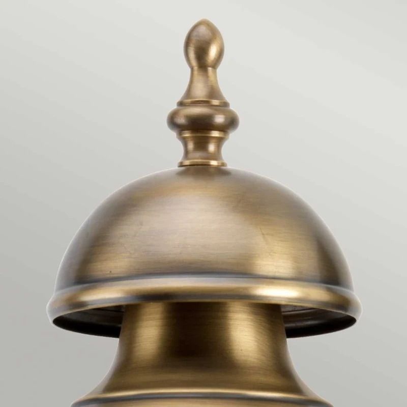 Elstead Lighting LED Wand Buitenlamp Downing Street | 1X E27 Max 60W | IP44 | Dimbaar | Aged Brass