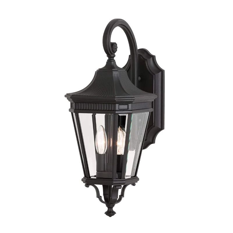 Feiss LED Wand Buitenlamp Cotswold Lane | 2X E14 Max 60W | IP44 | Dimbaar | Black