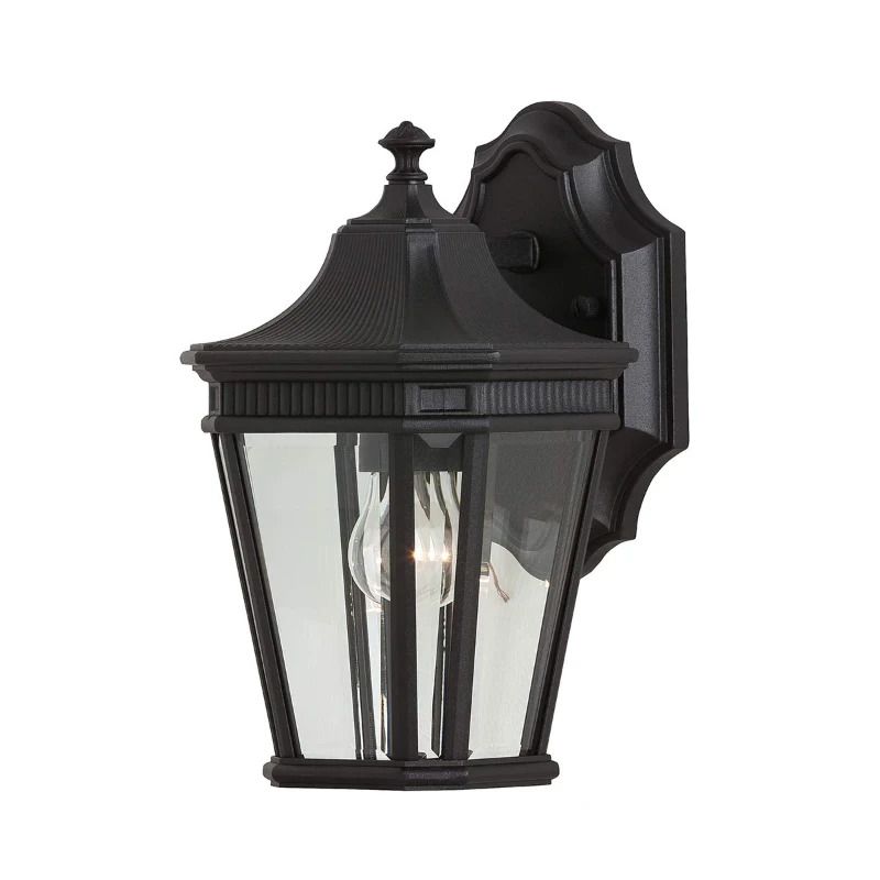 Feiss LED Wand Buitenlamp Cotswold Lane | 1X E27 Max 60W | IP44 | Dimbaar | Black