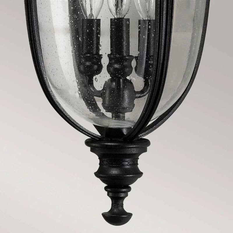 Feiss LED Wand Buitenlamp English Bridle | 3X E14 Max 60W | IP44 | Dimbaar | Black