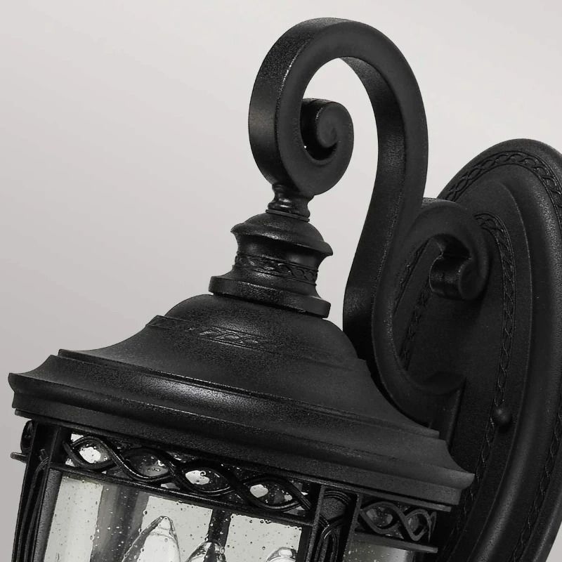 Feiss LED Wand Buitenlamp English Bridle | 3X E14 Max 60W | IP44 | Dimbaar | Black