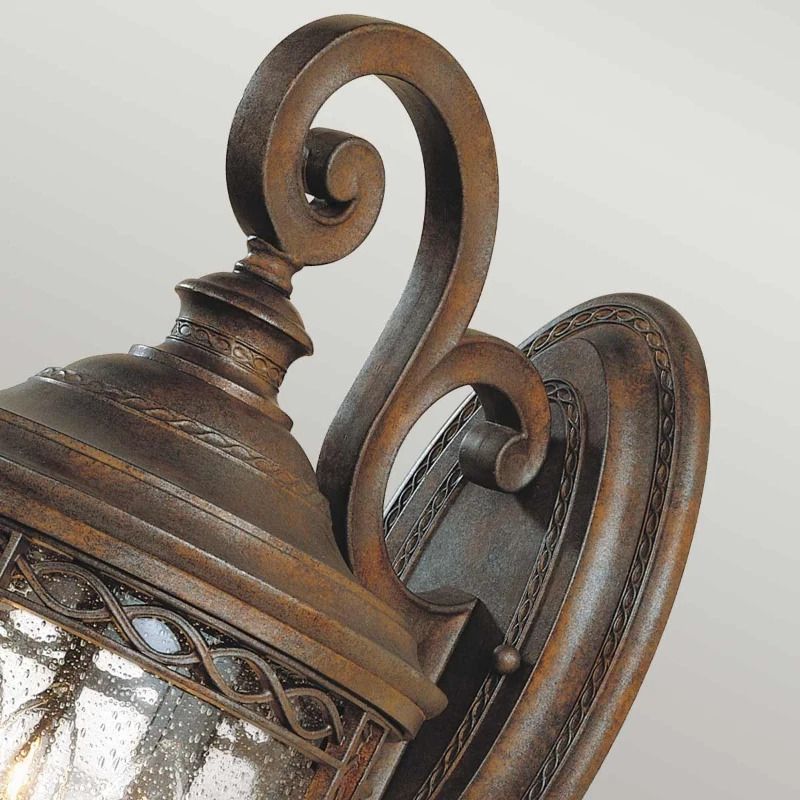 Feiss LED Wand Buitenlamp English Bridle | 3X E14 Max 60W | IP44 | Dimbaar | British Bronze