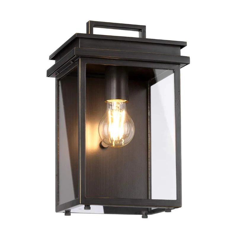 Feiss LED Wand Buitenlamp Glenview | 1X E27 Max 60W | IP44 | Dimbaar | Antique Bronze