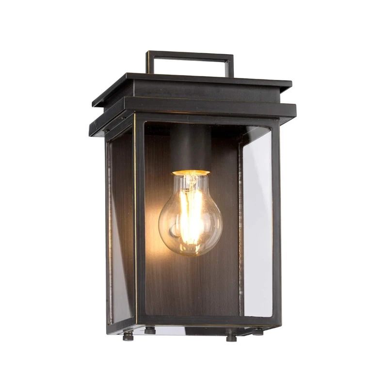 Feiss LED Wand Buitenlamp Glenview | 1X E27 Max 60W | IP44 | Dimbaar | Antique Bronze