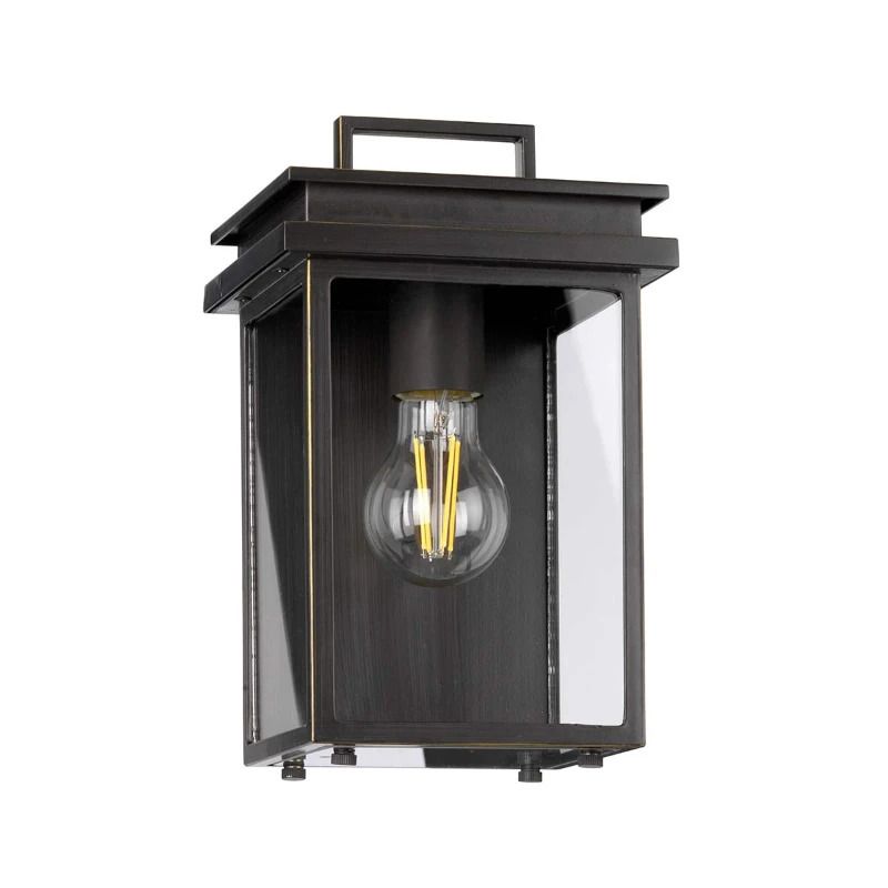 Feiss LED Wand Buitenlamp Glenview | 1X E27 Max 60W | IP44 | Dimbaar | Antique Bronze