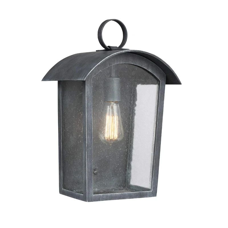 Feiss LED Wand Buitenlamp Hodges | 1X E27 Max 60W | IP44 | Dimbaar | Ash Black