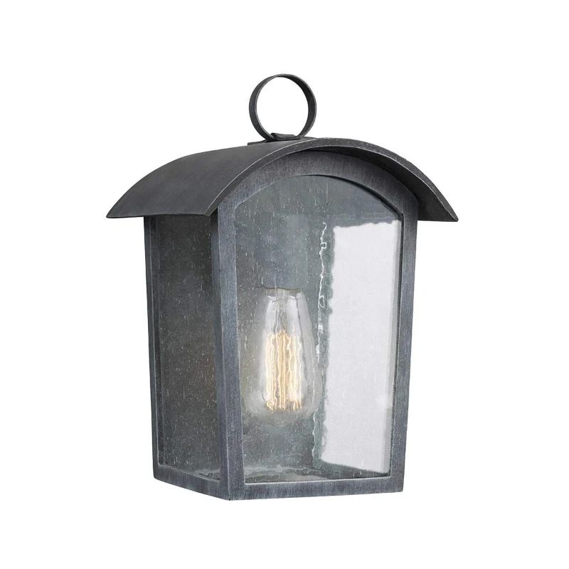 Feiss LED Wand Buitenlamp Hodges | 1X E27 Max 60W | IP44 | Dimbaar | Ash Black
