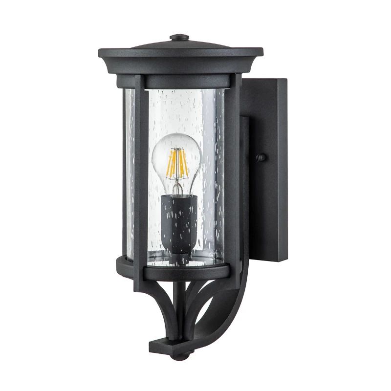 Feiss LED Wand Buitenlamp Merrill | 1X E27 Max 60W | IP44 | Dimbaar | Black