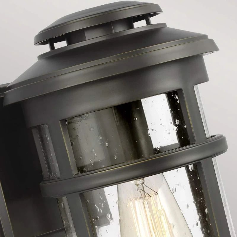 Feiss LED Wand Buitenlamp Newport | 1X E27 Max 60W | IP44 | Dimbaar | Antique Bronze