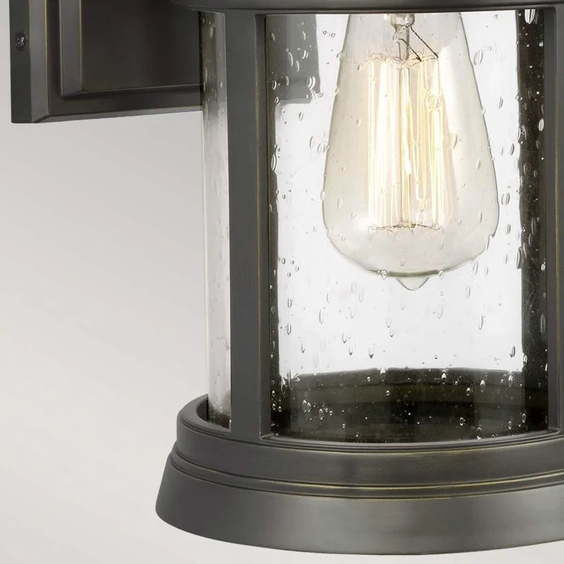 Feiss LED Wand Buitenlamp Newport | 1X E27 Max 60W | IP44 | Dimbaar | Antique Bronze