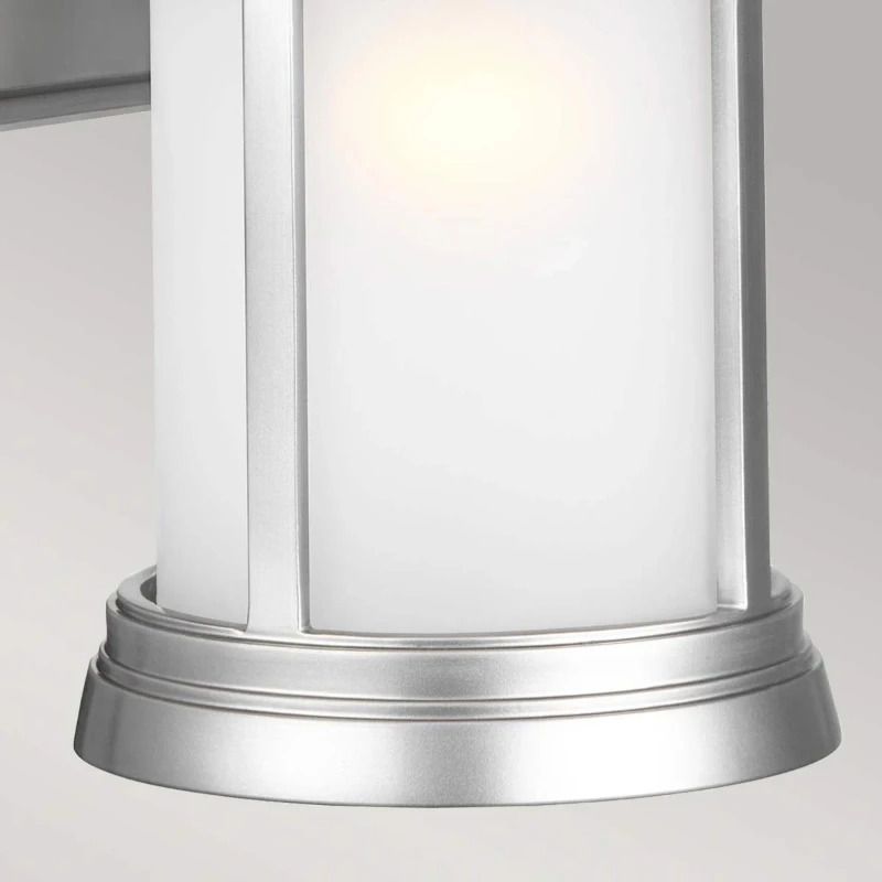 Feiss LED Wand Buitenlamp Newport | 1X E27 Max 60W | IP44 | Dimbaar | Painted Brushed Steel