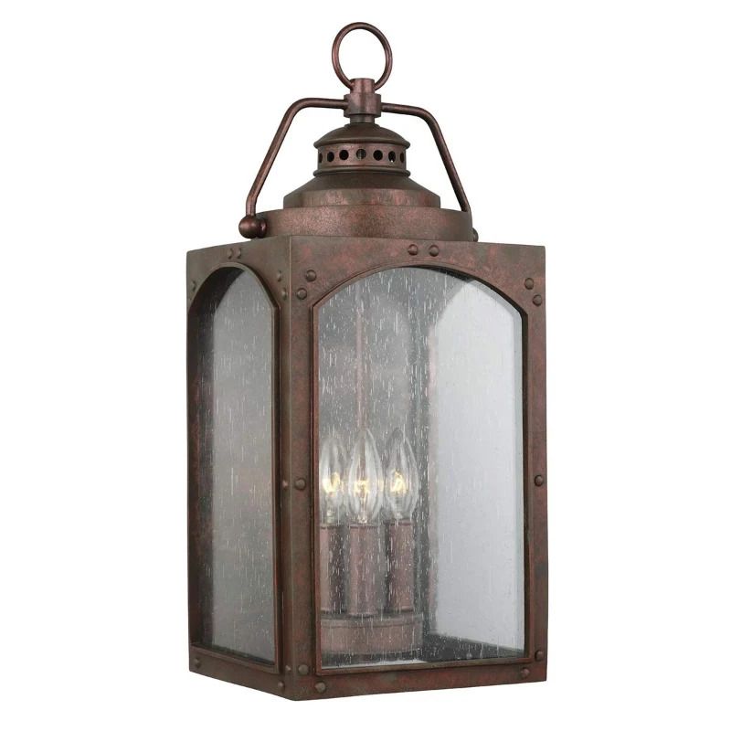 Feiss LED Wand Buitenlamp Randhurst | 3X E14 Max 40W | IP44 | Dimbaar | Copper Oxide