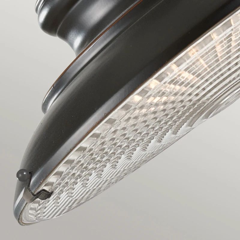 Feiss LED Wand Buitenlamp Redding Station | 1X E27 Max 60W | IP44 | Dimbaar | Restoration Bronze