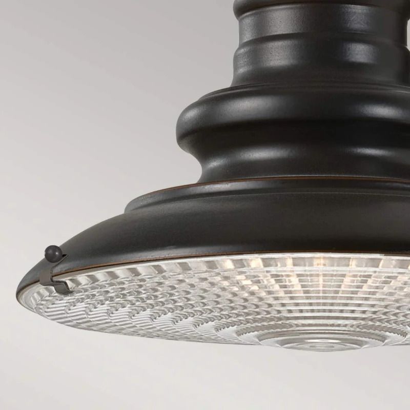 Feiss LED Wand Buitenlamp Redding Station | 1X E27 Max 60W | IP44 | Dimbaar | Restoration Bronze