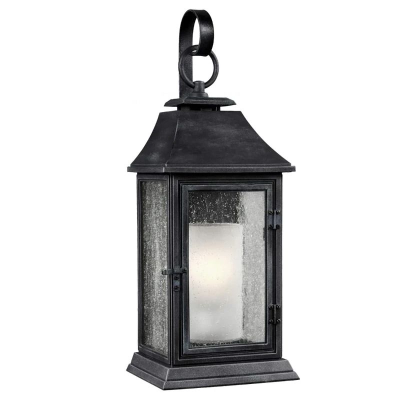 Feiss LED Wand Buitenlamp Shepherd | 1X E27 Max 60W | IP44 | Dimbaar | Dark Weathered Zinc