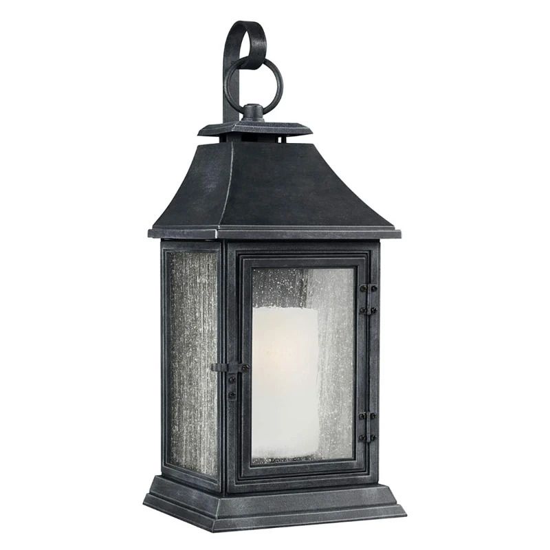 Feiss LED Wand Buitenlamp Shepherd | 1X E27 Max 60W | IP44 | Dimbaar | Dark Weathered Zinc