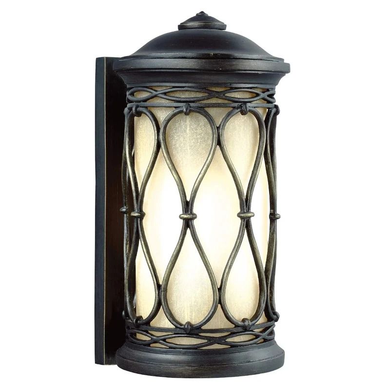 Feiss LED Wand Buitenlamp Wellfleet | 1X E27 Max 60W | IP44 | Dimbaar | Aged Bronze