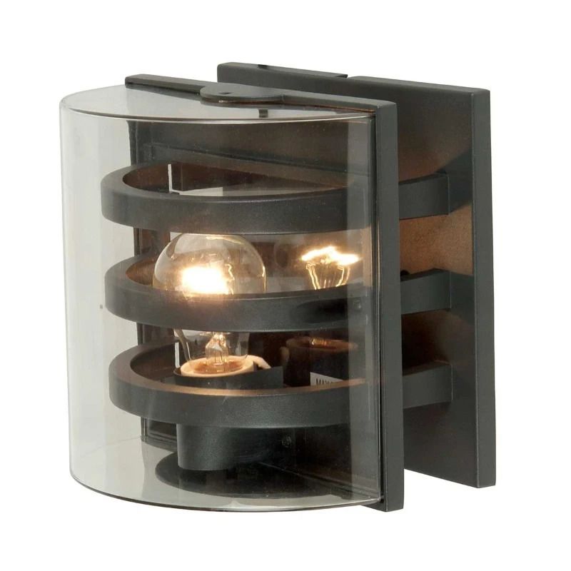 Elstead Lighting LED Wand Buitenlamp Frida | 1X E27 Max 60W | Dimbaar | Graphite