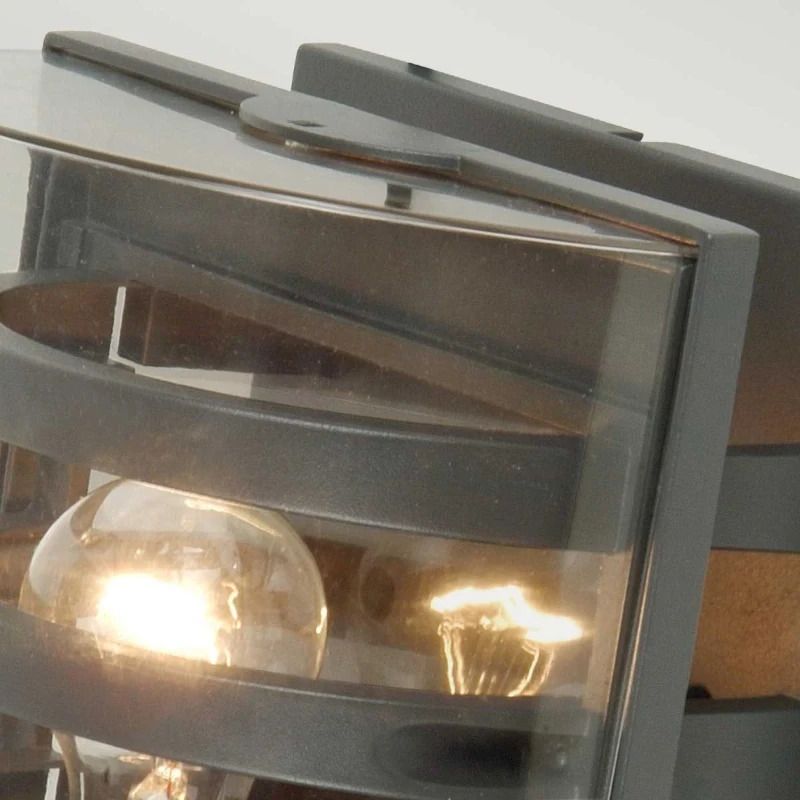 Elstead Lighting LED Wand Buitenlamp Frida | 1X E27 Max 60W | Dimbaar | Graphite