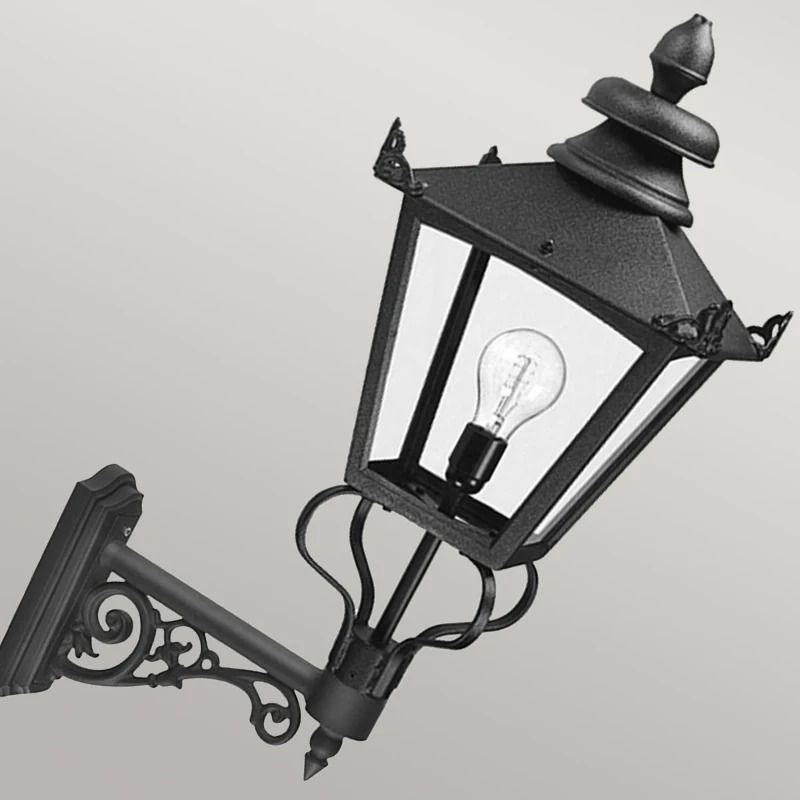 Elstead Lighting LED Wand Buitenlamp Grampian | 1X E27 Max 60W | IP44 | Dimbaar | Black