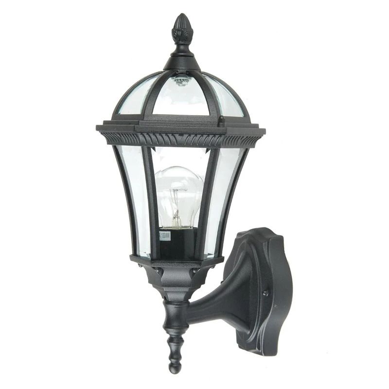 Garden Zone LED Wand Buitenlamp Ledbury | 1X E27 Max 60W | IP44 | Dimbaar | Black