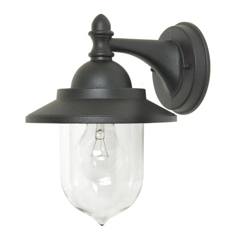 Garden Zone LED Wand Buitenlamp Sandown | 1X E27 Max 60W | IP44 | Dimbaar | Black