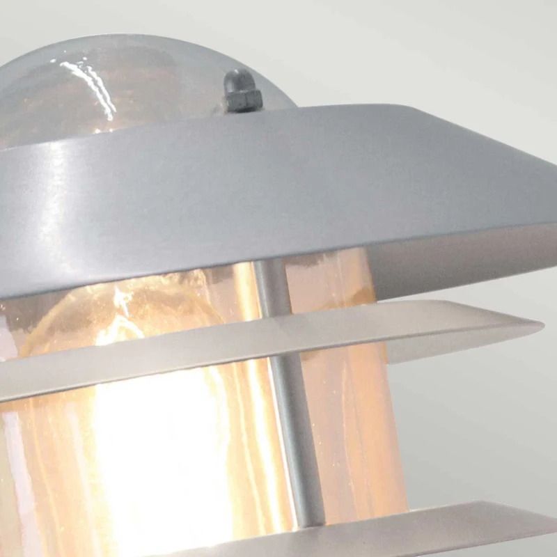 Elstead Lighting LED Wand Buitenlamp Helsingor | 1X E27 Max 60W | IP44 | Dimbaar | Silver