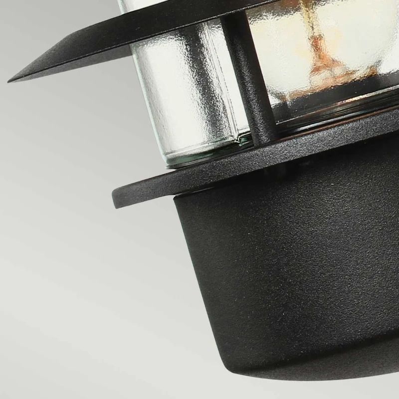 Elstead Lighting LED Wand Buitenlamp Helsingor | 1X E27 Max 60W | IP44 | Dimbaar | Black