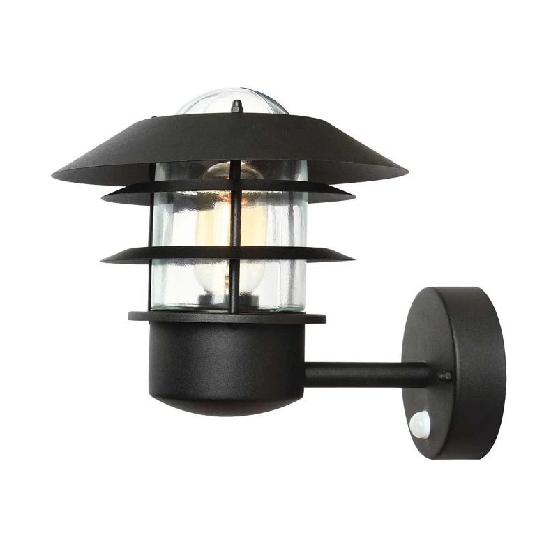 Elstead Lighting LED Wand Buitenlamp Helsingor | 1X E27 Max 60W | IP44 | Dimbaar | Black