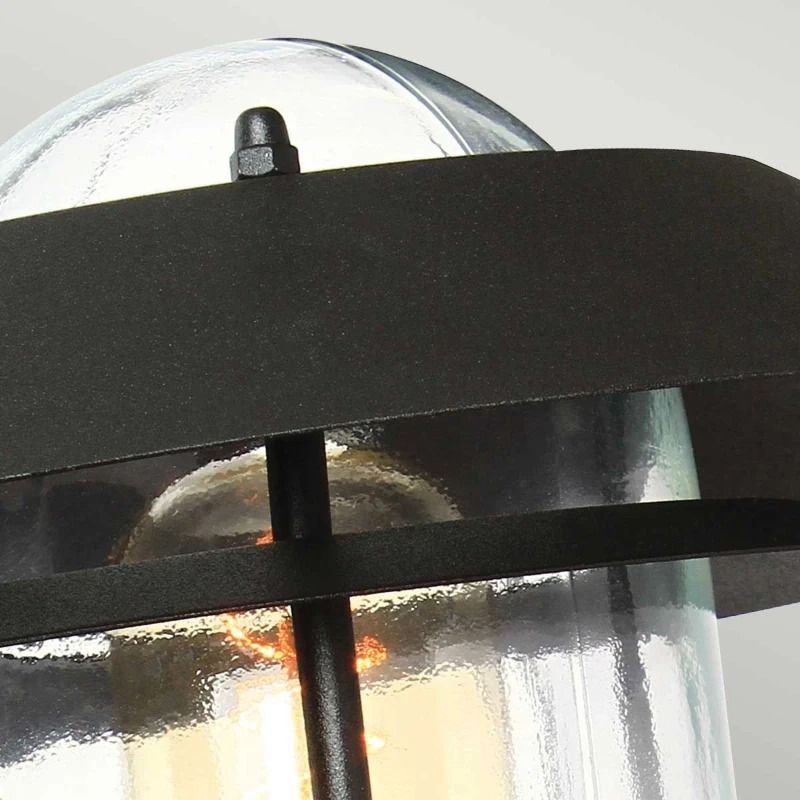Elstead Lighting LED Wand Buitenlamp Helsingor | 1X E27 Max 60W | IP44 | Dimbaar | Black