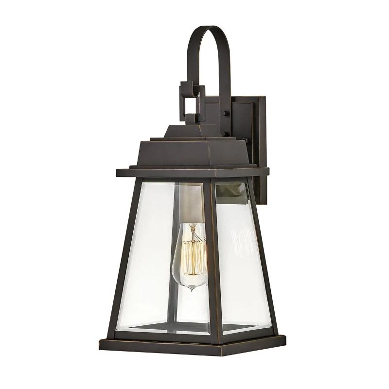 Hinkley LED Wand Buitenlamp Bainbridge | 1X E27 Max 60W | IP44 | Dimbaar | Oil Rubbed Bronze