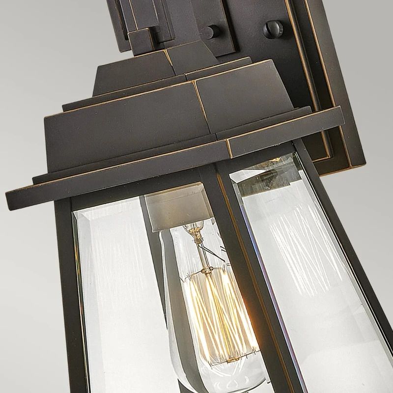 Hinkley LED Wand Buitenlamp Bainbridge | 1X E27 Max 60W | IP44 | Dimbaar | Oil Rubbed Bronze