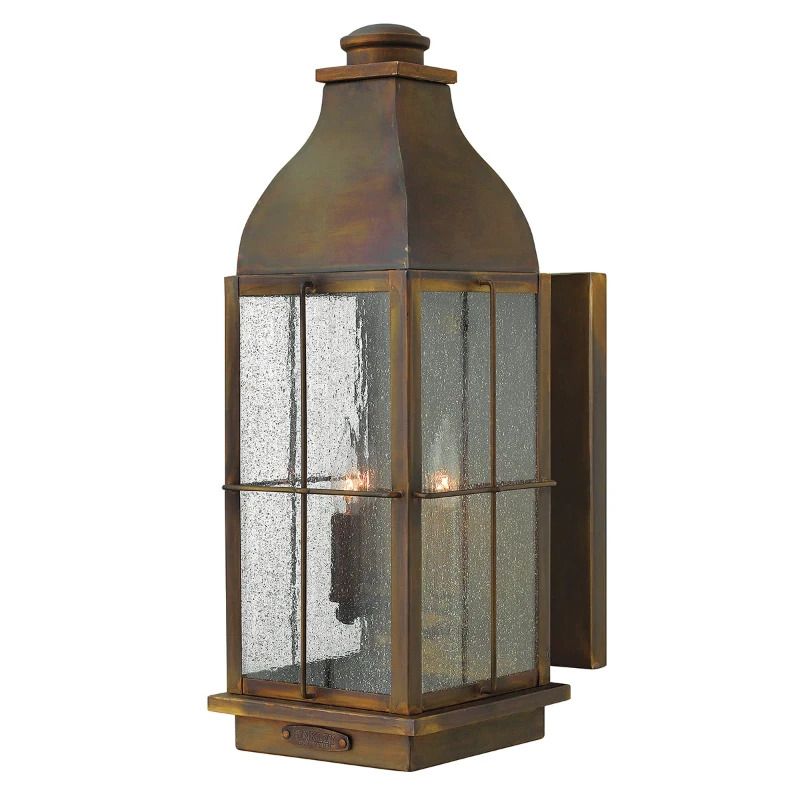 Hinkley LED Wand Buitenlamp Bingham | 3X E14 Max 60W | IP44 | Dimbaar | Sienna