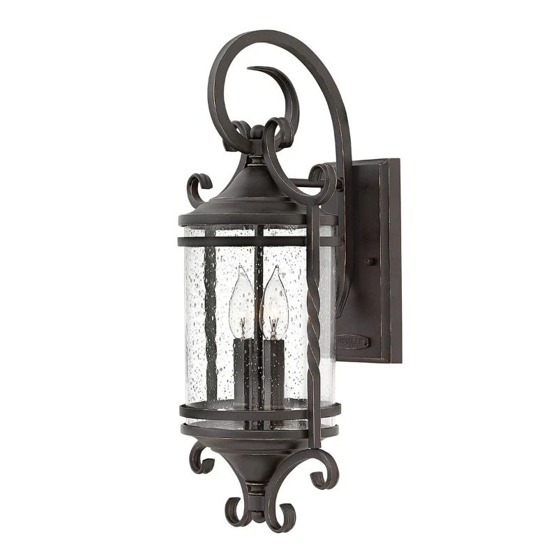 Hinkley LED Wand Buitenlamp Casa | 2X E14 Max 40W | IP44 | Dimbaar | Olde Black